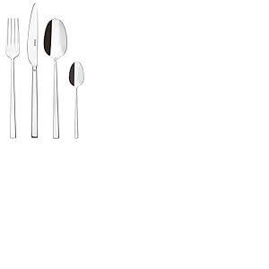 Sambonet Rock 52562-G2 M&eacute;nag&egrave;re en acier inoxydable 18/10 pour 12 personnes 48 pi&egrave;ces : 12 fourchettes, 12 cuill&egrave;res, 12 couteaux, 12 cuill&egrave;res &agrave; caf&eacute;, passe au lave-vaisselle