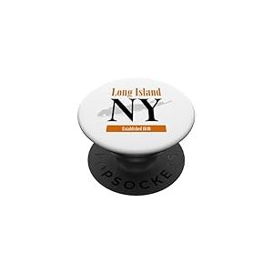 Long Island New York Vintage NY Classic LI New York Design PopSockets PopGrip Adh&eacute;sif