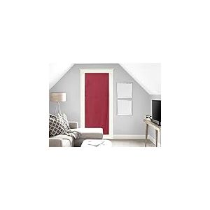 Soleil d'ocre Panama Voile pour Porte Fenêtre Coton Rouge 70 x 200 cm