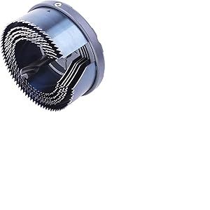 wolfcraft 2162000 - Scie Cloche Multi-Lames - Diam&egrave;tre 60, 68, 74, 80 et 95 mm - Queue 6 Pans 10 mm - Foret Centreur Diam&egrave;tre 10 mm