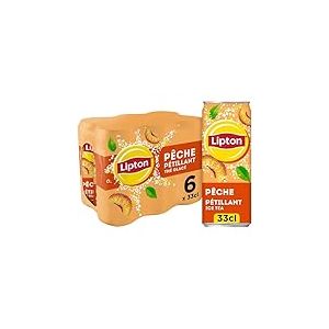 Lipton Ice Tea P&ecirc;che P&eacute;tillant Canette 6 x 33 Cl Pack