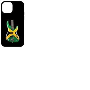 Drapeau Jamaïque Guitare Basse Rétro Drapeau Jamaïque Coque pour iPhone 12 Mini
