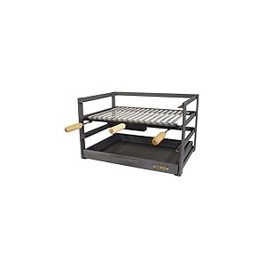 IMEX El Zorro 71478.0 tiroir Barbecue avec grille, noir, 57 x 41 x 35 cm