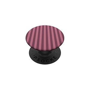 Elegant Mauve & Dusty Pink Stripes Vertical Lines PopSockets PopGrip Adh&eacute;sif