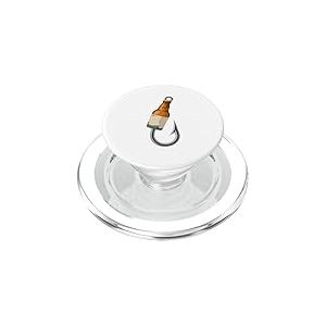 Bière Hameçon Poisson Lotte Pêche Pêcheur Boire PopSockets PopGrip pour MagSafe