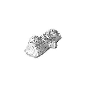 Nordic Ware - Moule à gâteau, moule à pâtisserie - Moule à gâteau Bûche de Noël Silver - Revêtement antiadhésif - Fonte d'aluminium