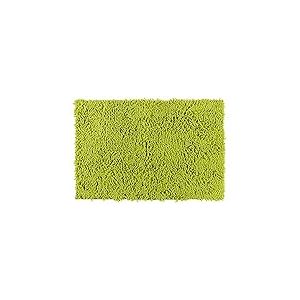 WENKO 22338100 Chenille Tapis de Bain Polyester/PVC Vert Anis 50 x 8 x 8 cm