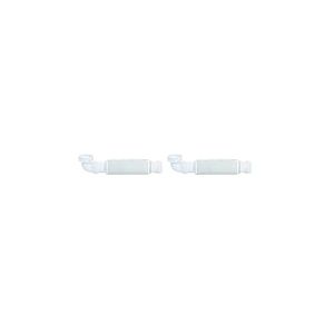 Wirquin, blanc 30723209 Polypropyl&egrave;ne Siphon lavabo Senzo gain de place D32, 25.24 x 5.4 cm (Lot de 2)
