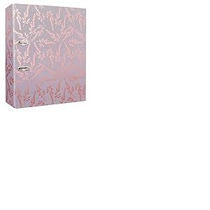 Interdruk 5902277314437 Classeur à Levier A4 75 mm - Design Métallique - Rose Gold Flowers, a4+