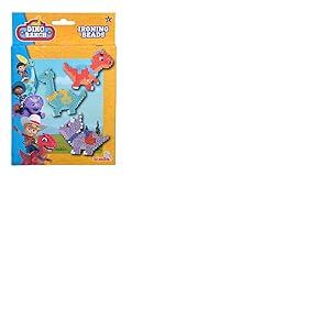 Simba 109312607 Dino Ranch Lot de 2 000 Perles à Repasser, 1 Plaque enfichable, modèles à partir de 6 Ans, Multicolore
