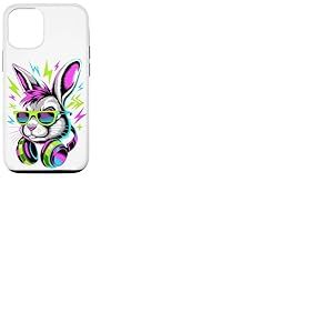 Style Époque Punk Lapin Lunettes de Soleil Lapins Coque pour iPhone 12/12 Pro
