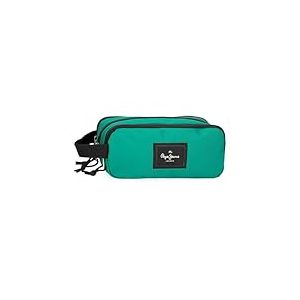 Pepe Jeans Aris Evergreen Trousse triple verte 22 x 10 x 9 cm Polyester by Joumma Bags, vert, Trousse triple