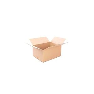 Pack de 10 boîtes en carton renforcé avec dimensions 50x40x30 cm et simple cannelure - Fabriquées en l´UE avec du carton recyclé, résistantes aux envois, au stockage et aux déménagements