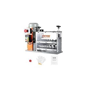 VEVOR Machine à dénuder électrique 1,5-32 mm Dénudeur Câble 750 W Dénudeuse Manuelle 30 m/min Vitesse Pince à dénuder Lame en acier à ressort 65 Mn Idéal pour dénuder le fil de cuivre