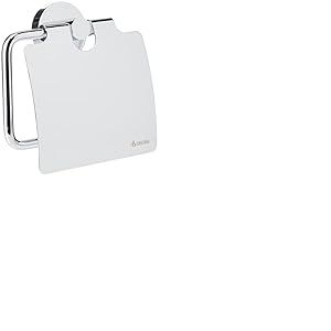Smedbo HK3414 Home Porte-Rouleau de WC avec Abattant Laiton/Cuivre/Zinc Argent 11,5 x 11,2 x 5 cm