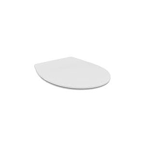 Ideal Standard Abattant WC Universel Frein de Chute, Forme Ovale, Lunette Toilette, Déclipsable, Installation facile, Résistant, Charnières Acier, Ne rouille pas, Modèle authentique, E252901