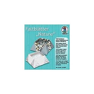 Ursus 3255199 – Pliable Feuilles Romance env. 20 x 20 cm, 80 g/m², 120 Feuilles Assorties en 10 Designs