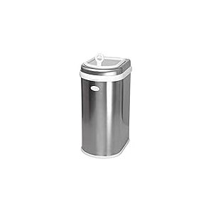 Ubbi Pet Waste Pail, Cat Litter Disposal System, Odour Locking, Chrome