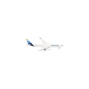 herpa Avion Miniature Discover Airlines Airbus A330-300 - D-AIKK, à l’échelle 1:500, Objet de Collection, modèle sans Socle, métal
