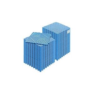 VEVOR Lot de 55 Dalles de Jardin Piscine 30x30x1,5 cm Bleu Dalle Clipsable Ajour&eacute;e Antid&eacute;rapante en PVC Drainage Rapide Rev&ecirc;tements de Sol Ext&eacute;rieur Int&eacute;rieur pour Terrasse Cuisine Spa Salle de Bain