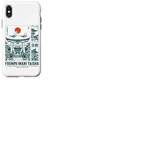 Design Japonais Fushimi inari Taisha Kyoto Japon Torii Gates Coque pour iPhone X/XS
