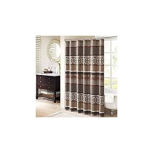 Madison Park Princeton Jacquard Rideau de Douche Rouge 182,9 x 182,9 cm