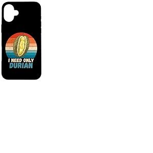 Durian rétro Vintage I Need Only Food Lover Coque pour iPhone 16 Plus