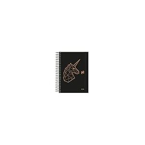 Oxford So Chic, Agenda 2023 2024 Jour par page, couvercle extra long, 12 x 18 cm, espagnol, motif licorne