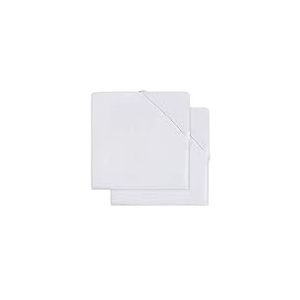 Jollein Berceau Molton 2-Pièces, 120 cm Longueur x 60 cm Largeur, Blanc