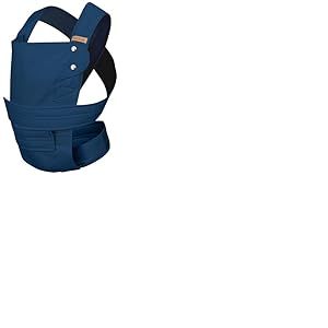 marsupi Porte-bébé pour nouveau-nés de la naissance jusqu'à 15kg - Porte-bébé léger et compact avec système d'attache à scratch solide et facile-Océan S/M