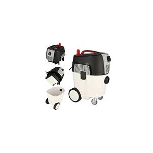 Dedra Aspirateur Eau et poussi&egrave;re &agrave; Utiliser avec Une Ponceuse &agrave; pl&acirc;tre, 1600 W, Filtre Vibrant Automatique, Prise int&eacute;gr&eacute;e Max 2000 W, enroulement en cuivre Efficace du Moteur