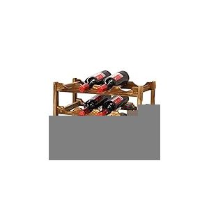 MAGIC SELECT Casier &agrave; Vin pour 12 Bouteilles. Range Bouteilles Horizontal 3 &eacute;tages. Porte Bouteille de Vin en Bois Vintage de Style.