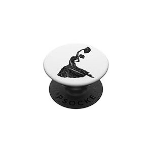 Robe de Danseur Flamenco Espagne Espana pour Femmes Hommes PopSockets PopGrip Adh&eacute;sif