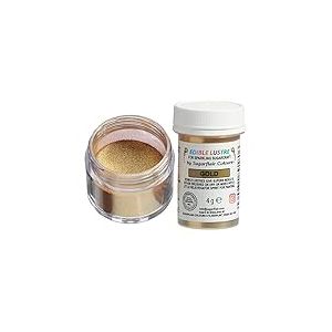 Sugarflair Colours Edible Lustre Gold - Colorant Alimentaire, Couleurs pour les Gâteaux, Cupcakes, Chocolat, Pâtisseries, Desserts, Glaces, Cocktails - 4g