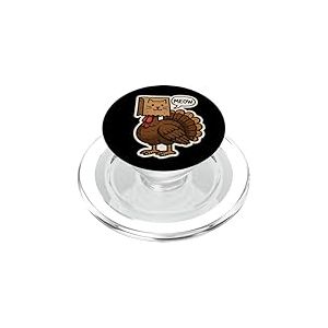 Turquie déguisée en Chat Miaou drôle pour Amoureux du propriétaire de Thanksgiving PopSockets PopGrip pour MagSafe