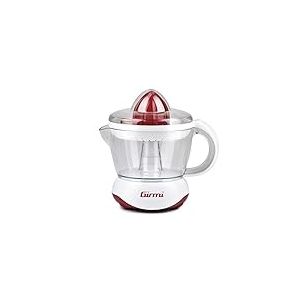 Girmi SR02 Presse-agrumes électrique, 25 W, Double rotation, Capacité 700 ml, Double cône de pressage petit et grand, Rouge-Blanc