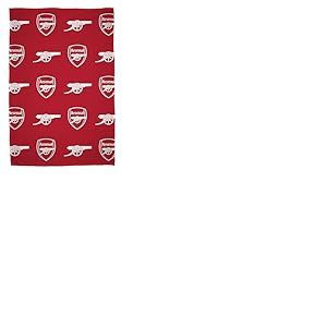 Couverture Polaire Officielle Arsenal FC de Character World | Motif Football | Couverture Rouge Chaude et Douce au Toucher | Idéale pour la Maison, la Chambre, Les soirées Pyjama et Le Camping
