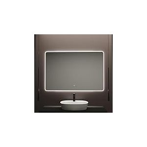 Baikal Miroir de Salle de Bain rectangulaire 120 x 80 cm R&eacute;tro&eacute;clair&eacute; Tactile avec Anti-bu&eacute;e 3500K/4000K/6000K Miroir Lumineux avec LED