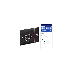 Bticino XG8002E New Smarther2 Thermostat avec Netatmo Noir Contrôle de la température domestique Télécommande encastrable 2 brins