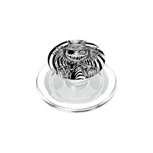 Chapelier Fou Alice au Pays des Merveilles Madness psychédélique PopSockets PopGrip pour MagSafe