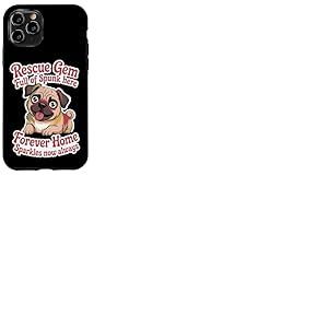 Rescue Dog Lover Women Men Cute Pet Loyal Animal Niche Humour Coque pour iPhone 11 Pro