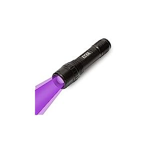 STAK HORATIO : Torche 3W LED + UV. Fonction zoom. En aluminium, Noir