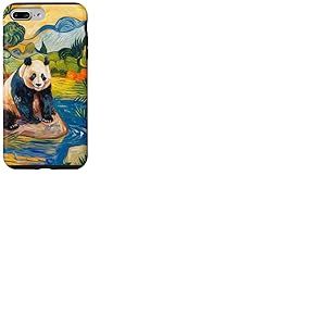 Paysage d'art panda Coque pour iPhone 7 Plus/8 Plus