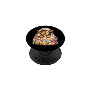 Oeuf &eacute;clos&eacute; de P&acirc;ques Airedale Puppy Dog Surprise PopSockets PopGrip Adh&eacute;sif