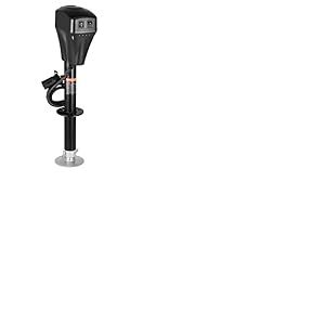 VEVOR Cric de Remorque &Eacute;lectrique, 2267 kg, Cric de Camping-Car Robuste avec Connecteur &agrave; 7 Broche, Manivelle, LED, Plage de Levage 255-860 mm, R&eacute;sistant aux Intemp&eacute;ries, pour Remorques Camping-Cars