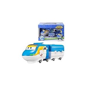 Super Wings - Train Transformable Robot Tony pour Garçons et Filles De 3 4 5 6 7 Ans, Figurines de Train Transformables pour Jeux Préscolaires et Cadeaux d'anniversaire, 5 Pouces.