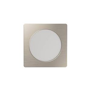 Eglo Spot LED encastrable Fueva 6, lampe de plafond à encastrer, luminaire encastré en plastique argenté et blanc, éclairage blanc chaud - blanc froid, 11,7 x 11,7 cm