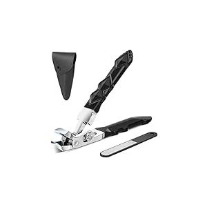Euqvunn Coupe-ongles Ergonomique &ndash; M&acirc;choire extra-large pour ongles &eacute;pais, Coupe-ongles professionnel en Acier Premium, id&eacute;al pour les ongles d'orteils &eacute;pais, Parfait pour hommes et femmes.