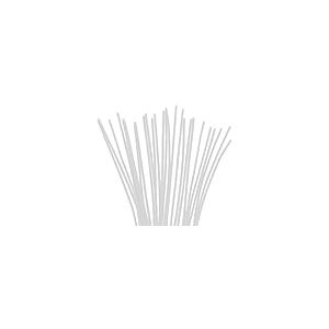 Nettoyeur chenille blanc 4 mm x 30 cm 50u.