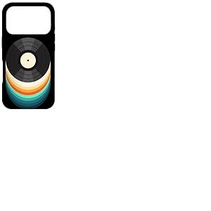 Disque Vinyle Rainbow Flow Art | Tourne-Disque de Musique r&eacute;tro Coque pour iPhone 17 Pro